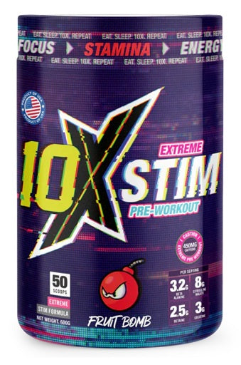 10XAthletic 10X Stim Extreme pre (50 Serv.) 600g Cobra Ki