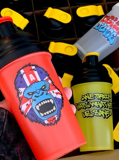 Gorillalpha Shaker 600ml Black with Yellow Cap