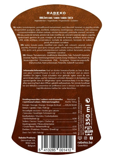 Rabeko Sauce Zero 425ml Sālīta karamele