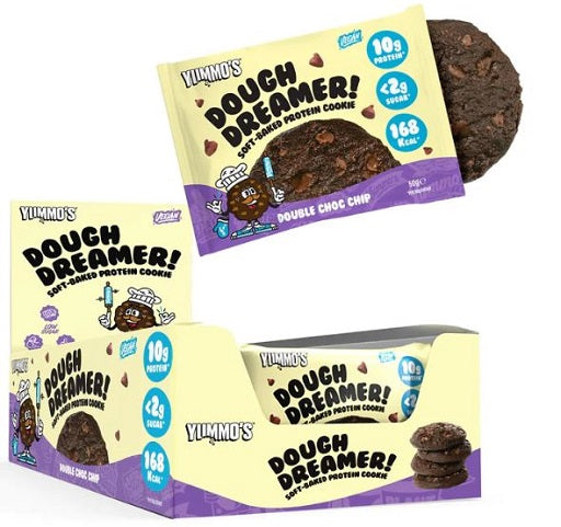 Yummo's Dough Dreamer VEGAN proteīna cepums 12x50g sālīta karamele