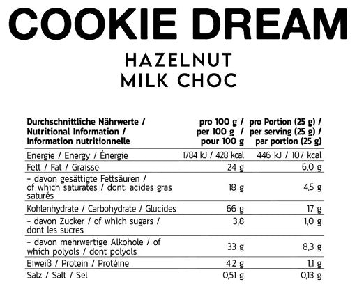 INLEAD Cookie Dream lazdu rieksti 128g Baltā šokolāde