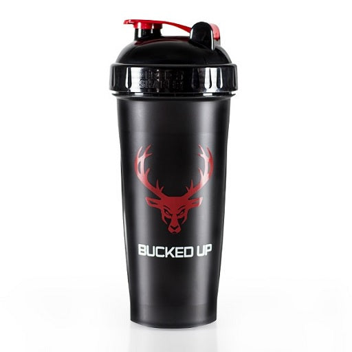 Bucked Up Shaker 800ml Black Red