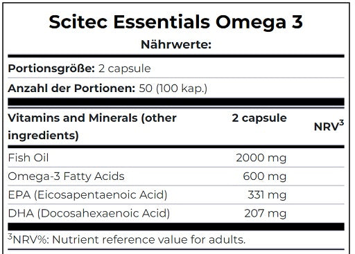 Scitec Omega 3 100 kapsulas