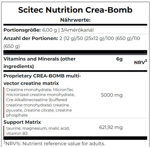 Scitec Crea-Bomb 660g pasifloras auglis