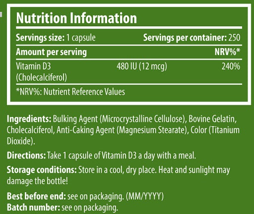 Scitec Vitamin D3 250 Capsule