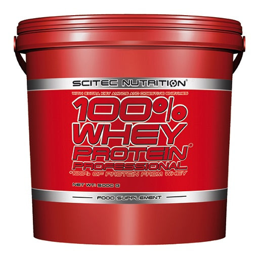 Scitec 100% Whey Professional 5000g Zemeņu baltā šokolāde