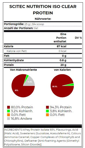 Scitec IsoClear proteīns 1025g