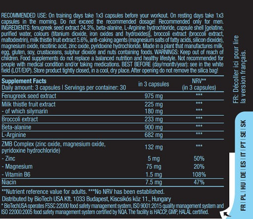 BioTech Black Test 90 kapsula