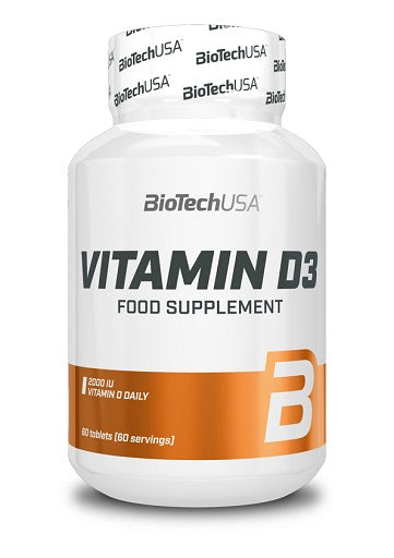 BioTech Vitamīns D3 60 tabletes