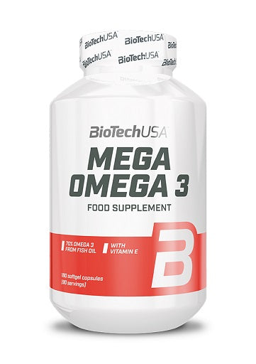 BioTech Mega Omega 3, 180 kapsulas