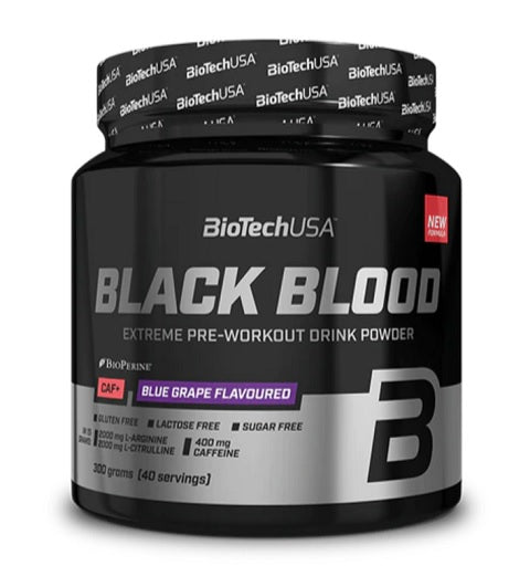 BioTech Black Blood CAF+ 300g (40 Serv.) Blue Grape