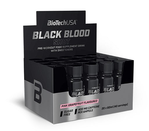 BioTech Black Blood Shot 20x60ml LEMONADE