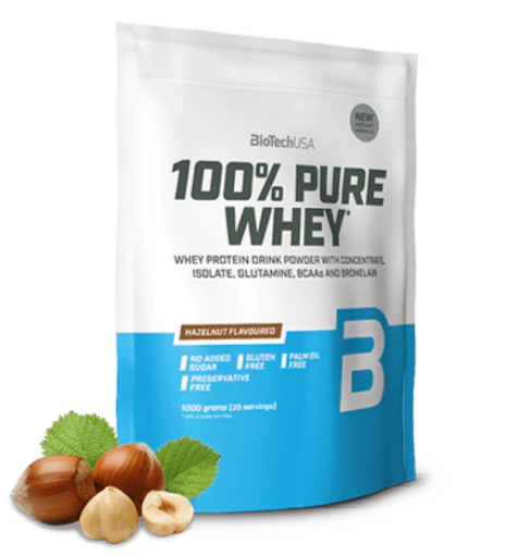 BiotEch 100% Pure Whey 1000g ābolu pīrāgs *JAUNS