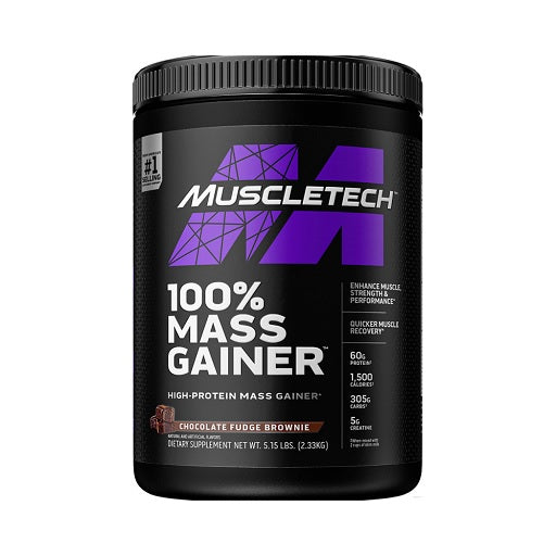 Muscletech 100% masas palielināšanas 5,15 mārciņas šokolādes fudge Brownie