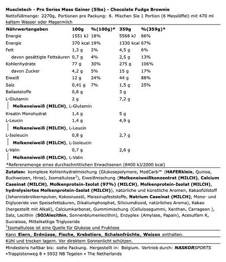 Muscletech 100% masas palielinātājs 5,15 mārciņas vaniļas piena kokteilis