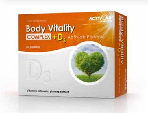 Activlab Body Vitality Complex + D3 30 tablets