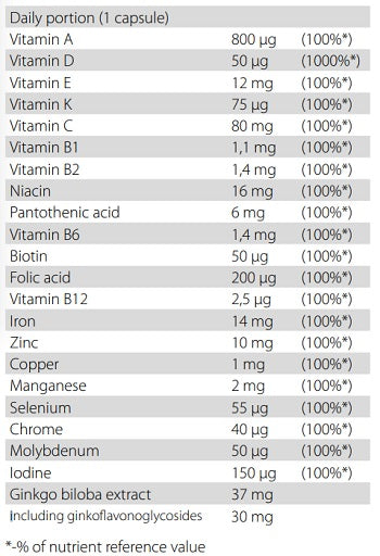 Activlab Body Vitality Complex + D3 30 tabletes