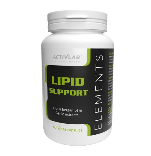 Activlab Elements Lipid Support 60 kapsulas (citrusaugļu bergamote ar ķiploku)