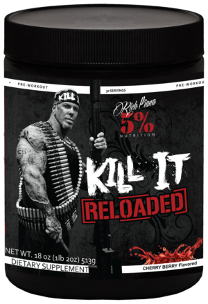 Rich Piana 5% Nutrition Kill it RELOADED Booster 513g Blue Raspberry