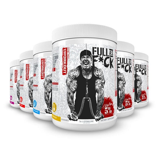 Rich Piana 5% Nutrition Full kā F*ck Legendary 375g Wild Berry