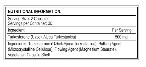 Extreme Labs - Turkesterone TRK - 60 vāciņi