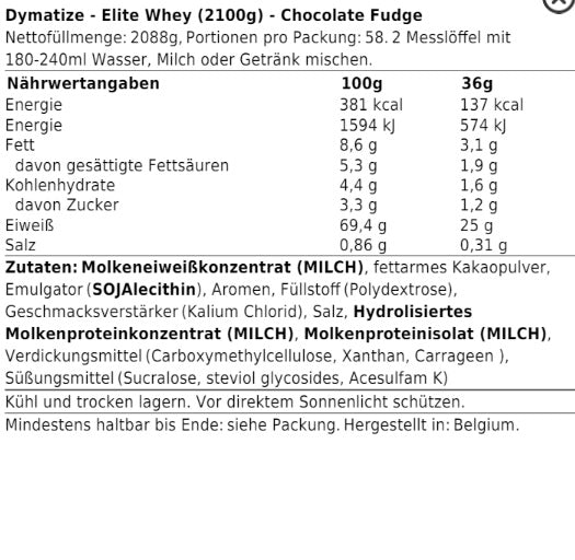 Dymatize Elite Whey 2170g Rich Chocolate