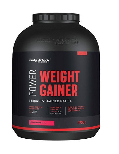 Body Attack Power Weight Gainer 4,75kg zemenes