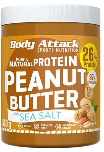 Body Attack Peanut Butter 1000g Sea Salt