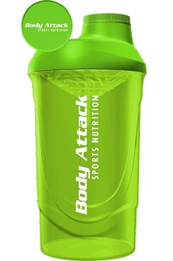 Body Attack Shaker 600ml Red-Transparent