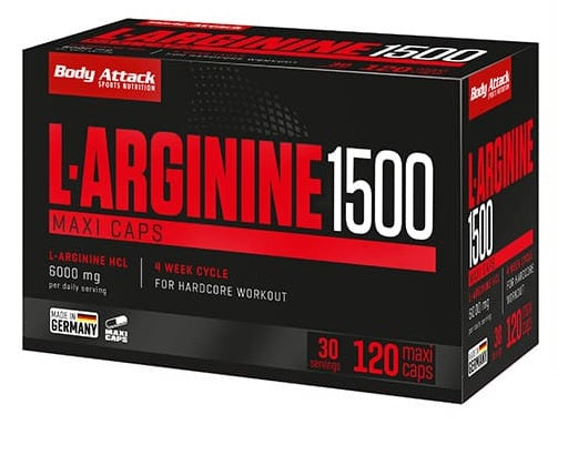 Body Attack L-Arginine 1500 120 kapsulas