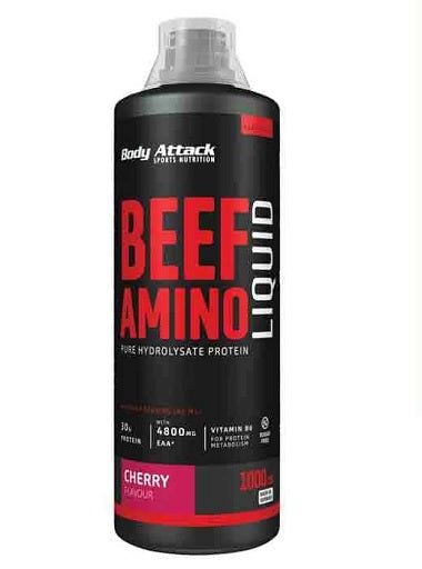 Body Attack Beef Amino Liquid 1000ml Cherry