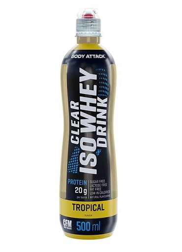 Body Attack Clear Iso sūkalu dzēriens 12 x 500 ml Tropical