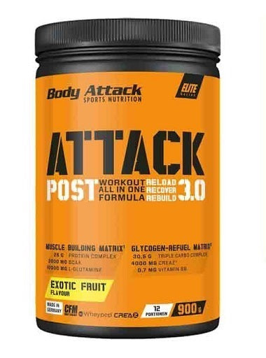 Body Attack POST ATTACK 3.0 900g Eksotiskie augļi