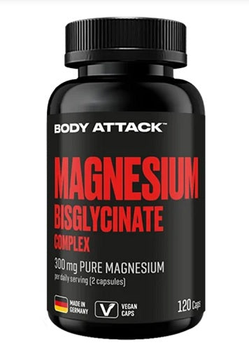 Body Attack Magnesium Bisglycinate 120 Capsules