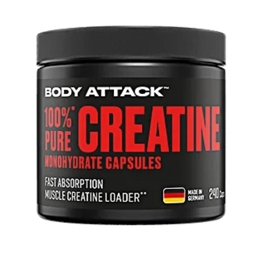 Body Attack 100% pure creatine 240 capsules