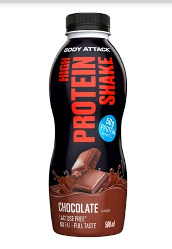 Body Attack HIgh protein shake 12x500ml Vanilla