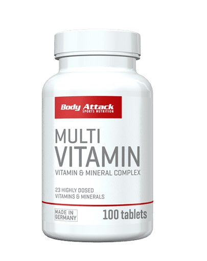 Body Attack Multi Vitamin 100 tabletes