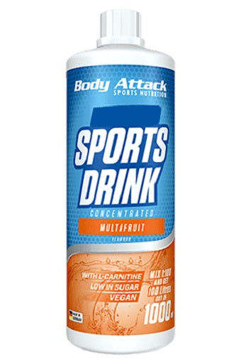 Body Attack Sports Drink Zero 1000 ml Waldmeister