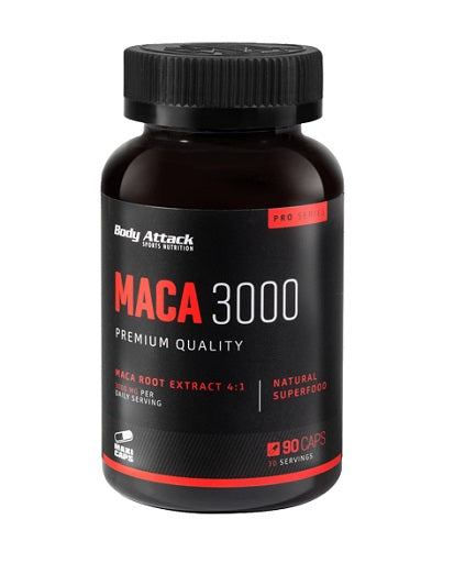 Body Attack Maca 3000 - 90 vāciņi