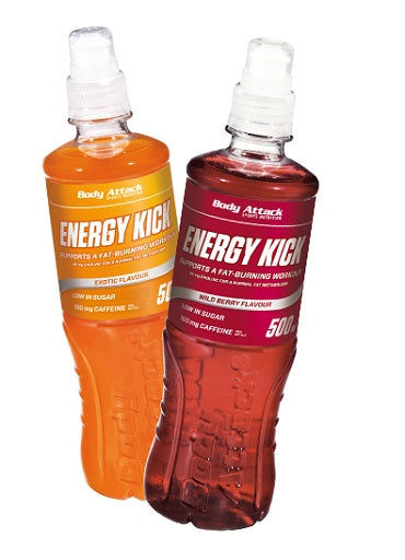 Body Attack Energy Kick Dzēriens Wildberry 18x500ml