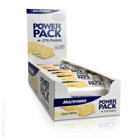 Multipower Power Pack proteīna batoniņš 24x 35g Classic White Choc