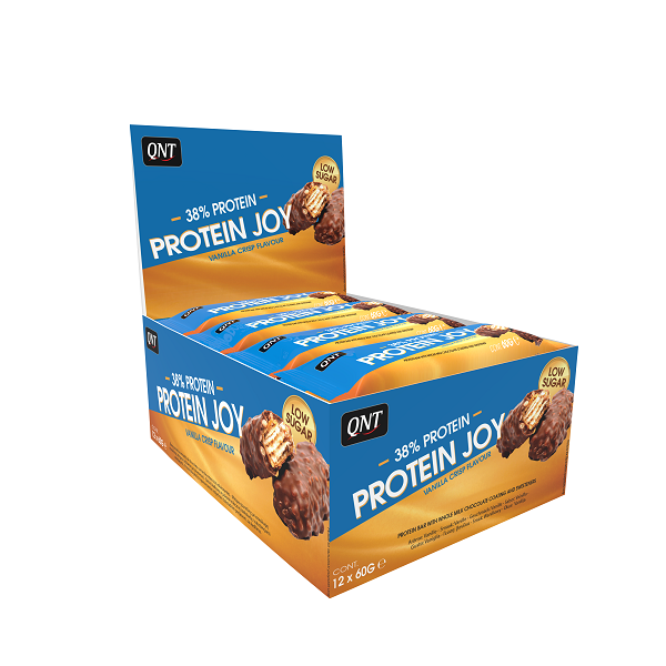 QNT Joy Bar - protein Bar - 12x60g Caramel Cookie Dough