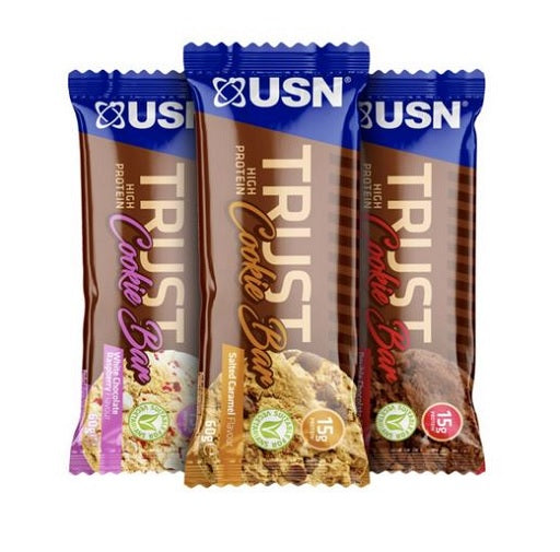 USN TRUST Cookie Bar 12x60g Salted Caramel