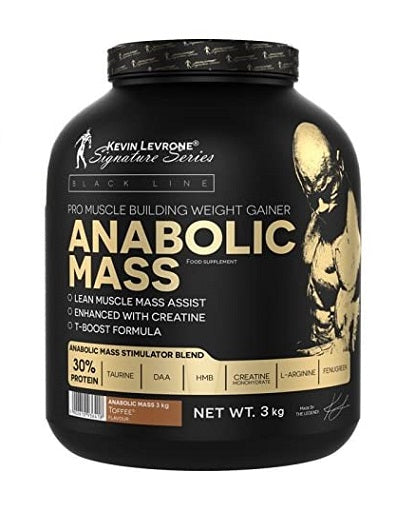 Kevin Levrone Anabolic Mass 3kg (30% protein) Toffee *NEW