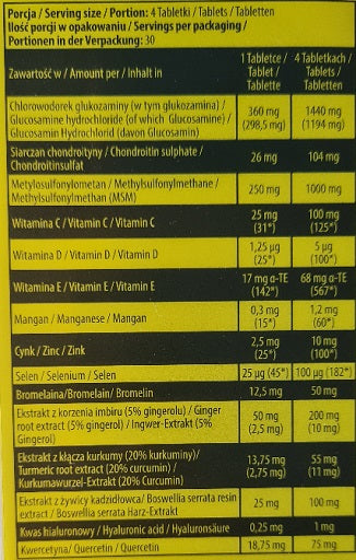 Nuclear Nutrition Axis locītavu komplekss 120 tabletes