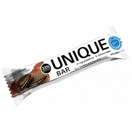 Kevin Levrone Unique Bar 45g single Cookies and Chocolate