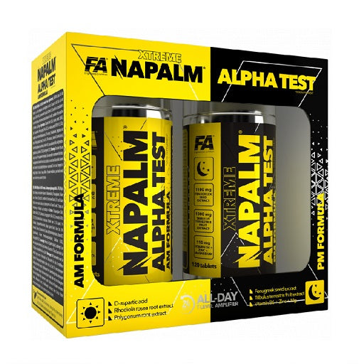 FA Nutrition NAPALM Alfa Tests (AM PM Formula) 2x 120 Tabl.