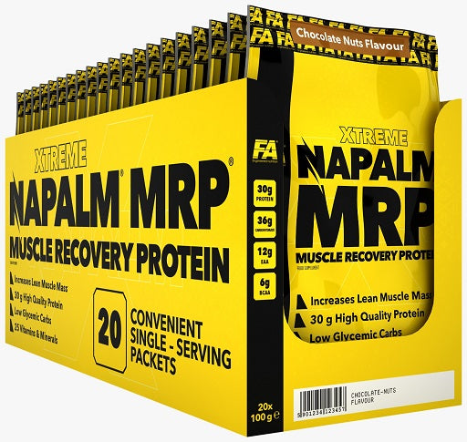 FA Nutrition Napalm MRP 20x100g SIngle Serving Packets Chocolate Banana