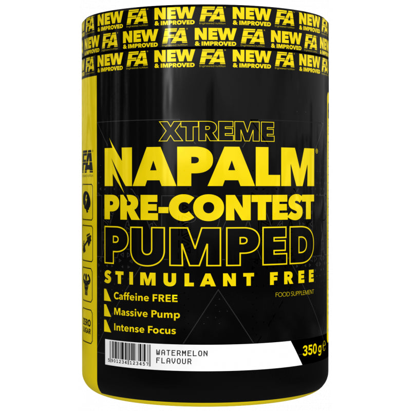 FA Nutrition Napalm PreContest Pumped Stimfree SAMPLES 10x17.5g