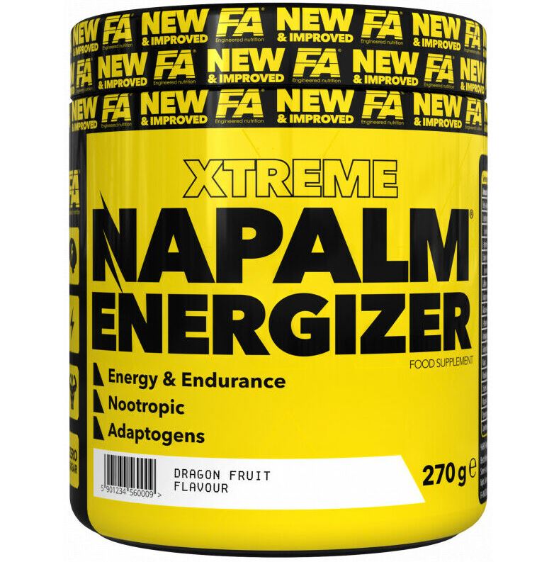 FA Nutrition Xtreme Napalm Energizer 270g citrusaugļu persiks